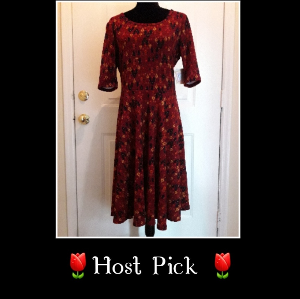 NWT LuLaRoe Nicole Midi Dress